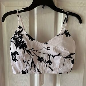 Black & White Crop Top